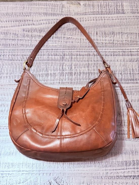 Diba True Handbags - Leather Shoulder Bag in Brown by Dina True